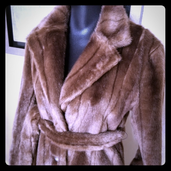 Victoria's Secret Long Faux Fur Coat